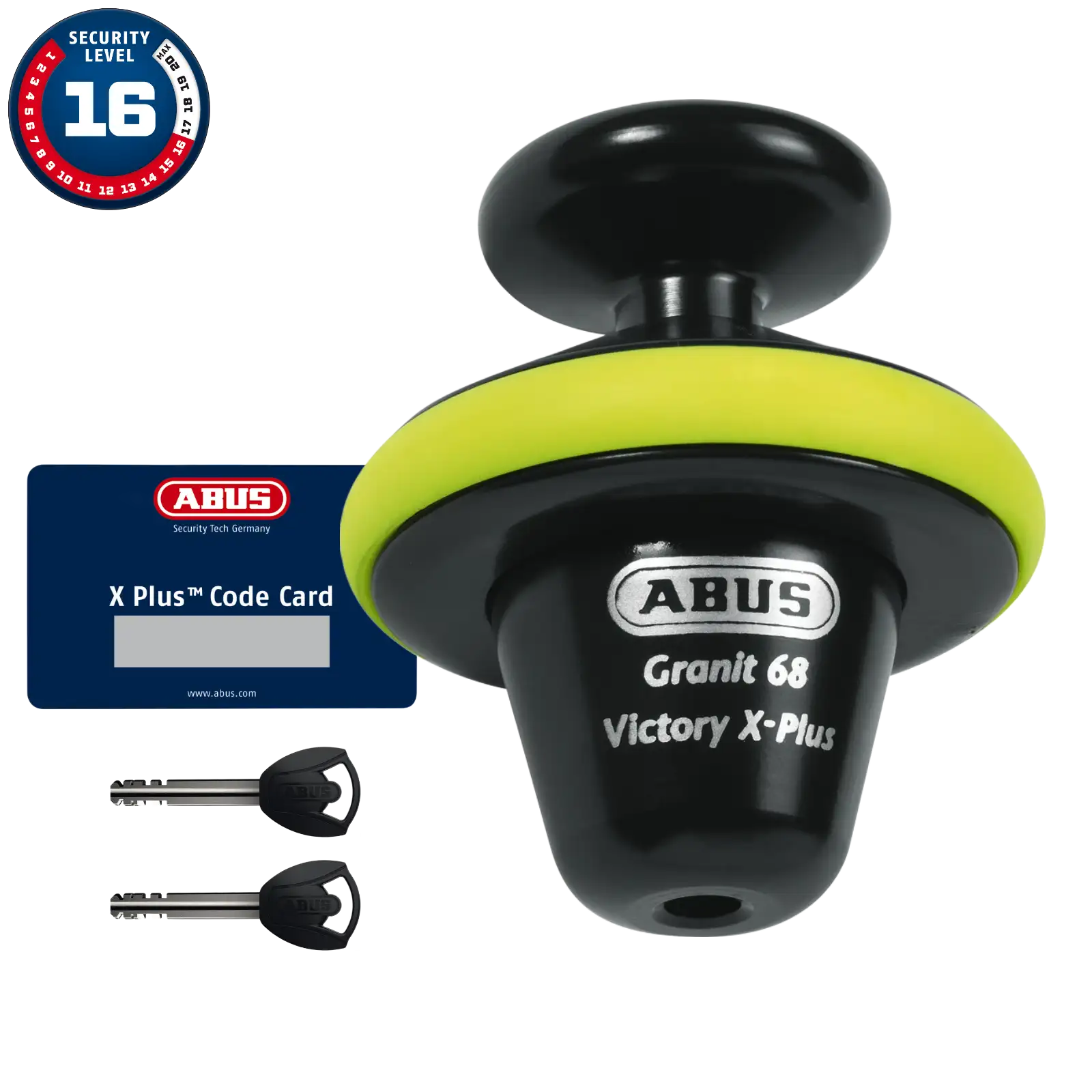 ABUS Bremsscheibenschloss Granit Victory XPlus 68