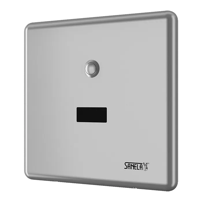 SANELA WC Drückerplatte matt SLW01NKX mit IR-Sensor, 2-Mengen-Spültechnik - Netzbetrieb