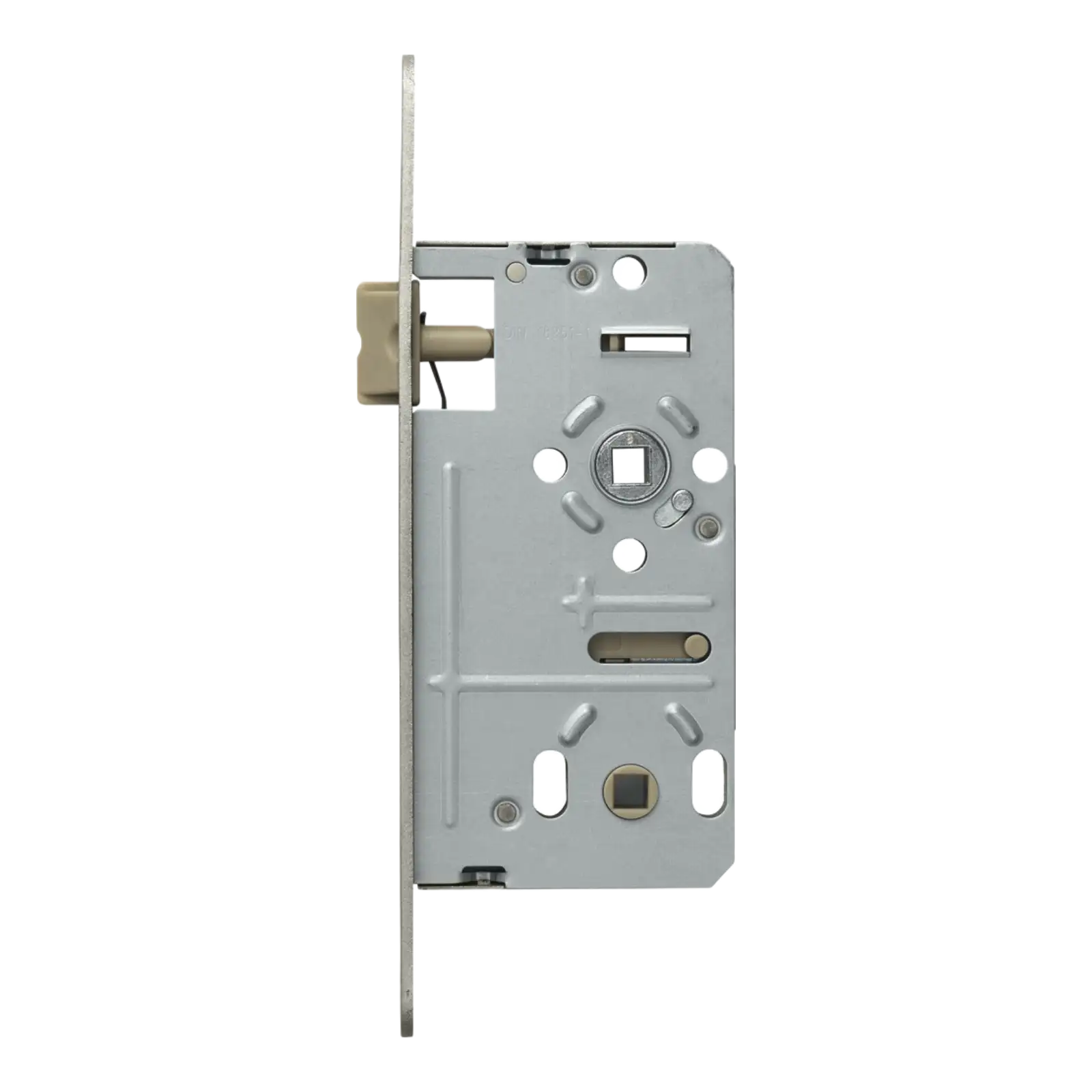 ABUS Einsteckschloss WC-Tür ES Bad universal, runder Stulp