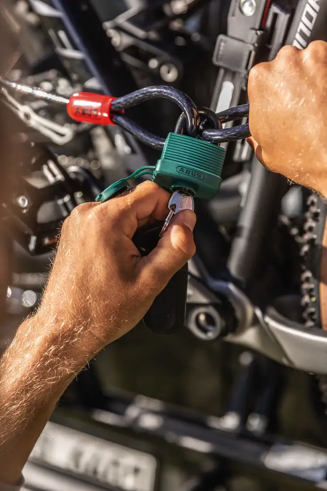 ABUS Stahlkabel Cobra - Anwendungsbeispiel