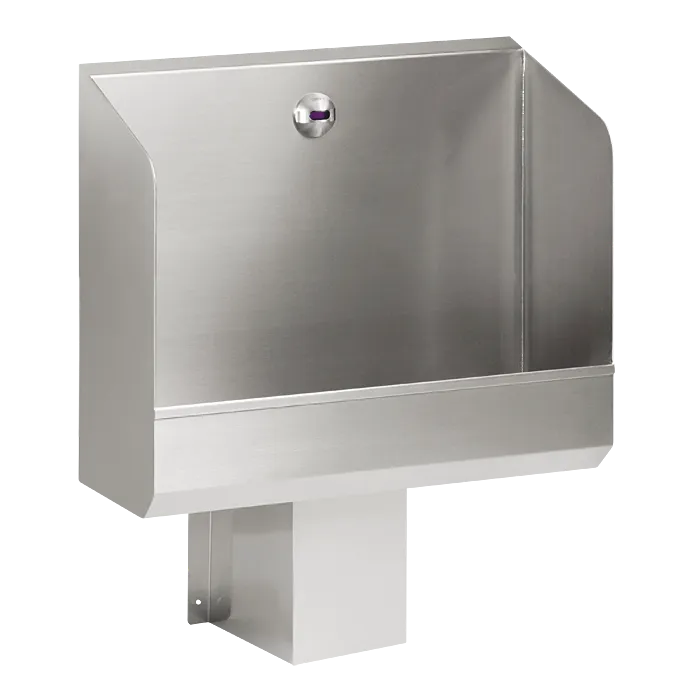 Sanela Edelstahl Urinalrinne SLPN02E mit 24 V Infrarot-Spülung - 600 mm