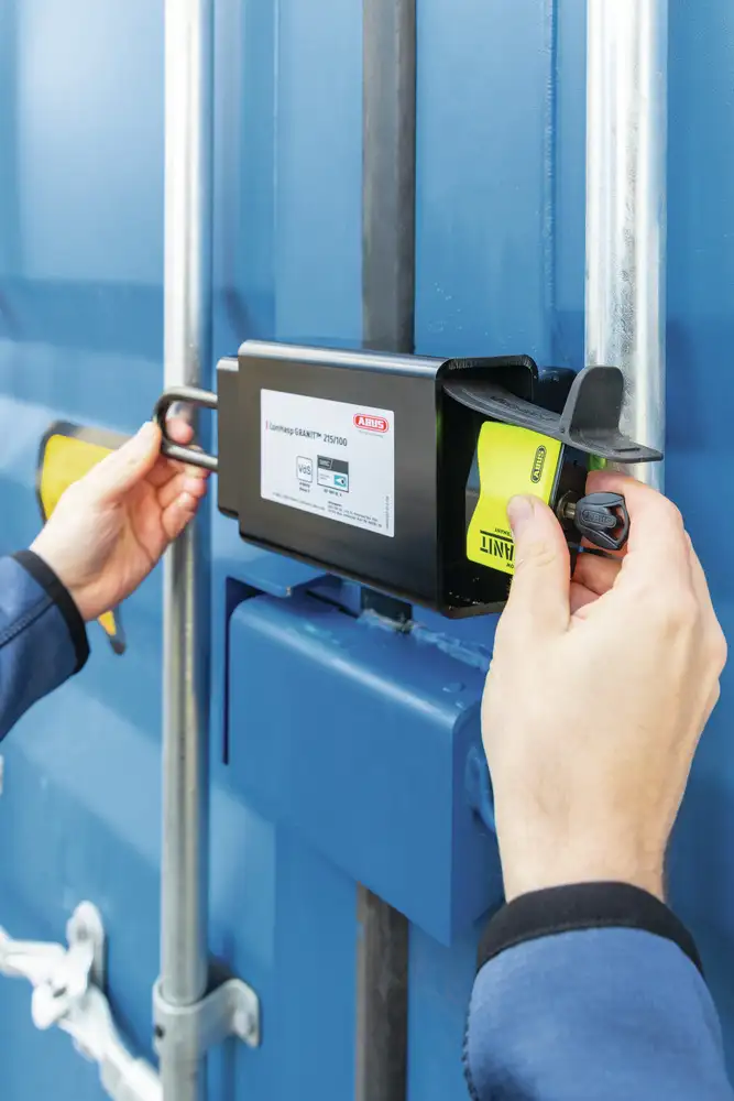 ABUS Containerschloss ConHasp Granit 215 mit Vorhangschloss 37/55HB100