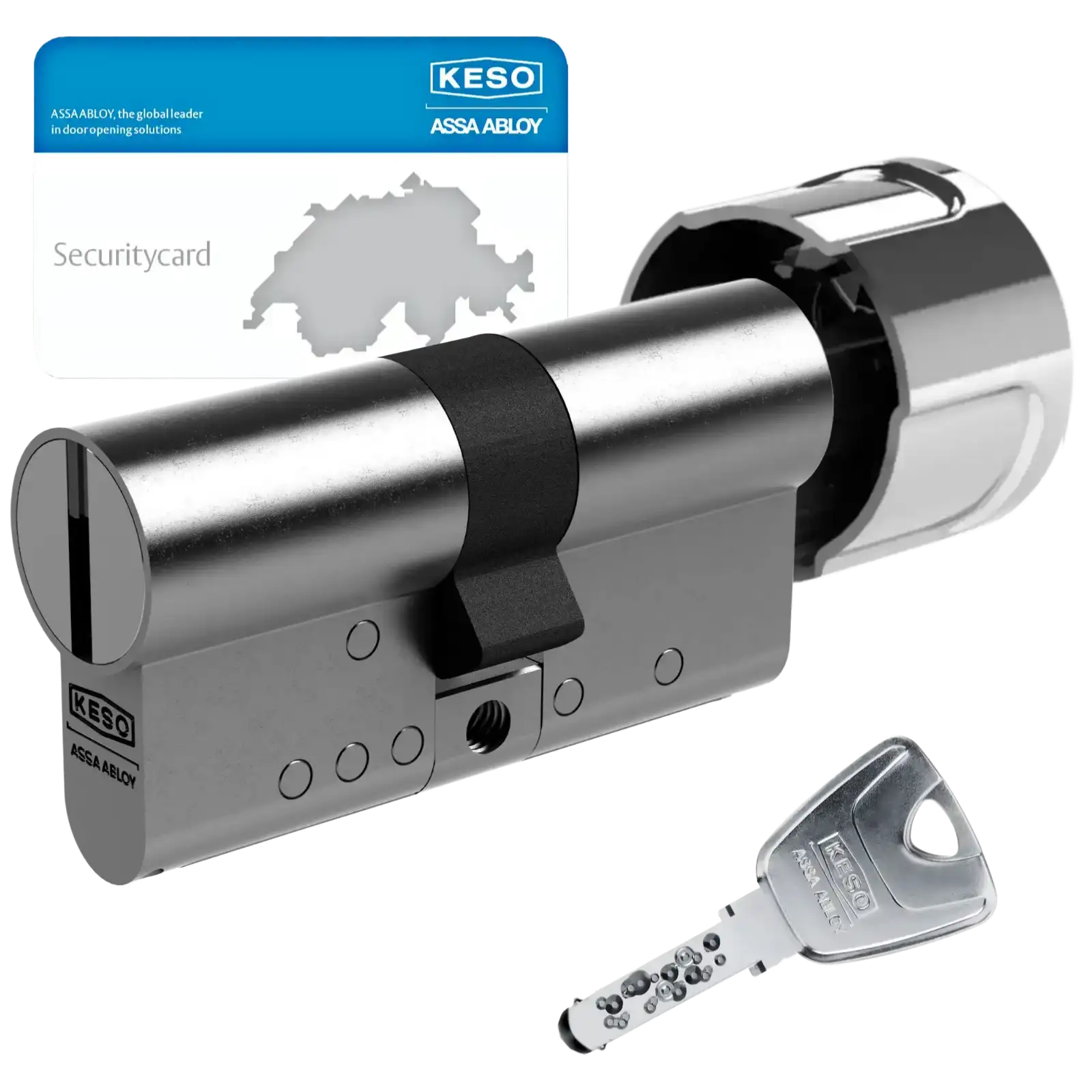 KESO 8000 Omega² Ultra Knaufzylinder 81.F2U mit Zieh-, Fräs- und Bohrschutz