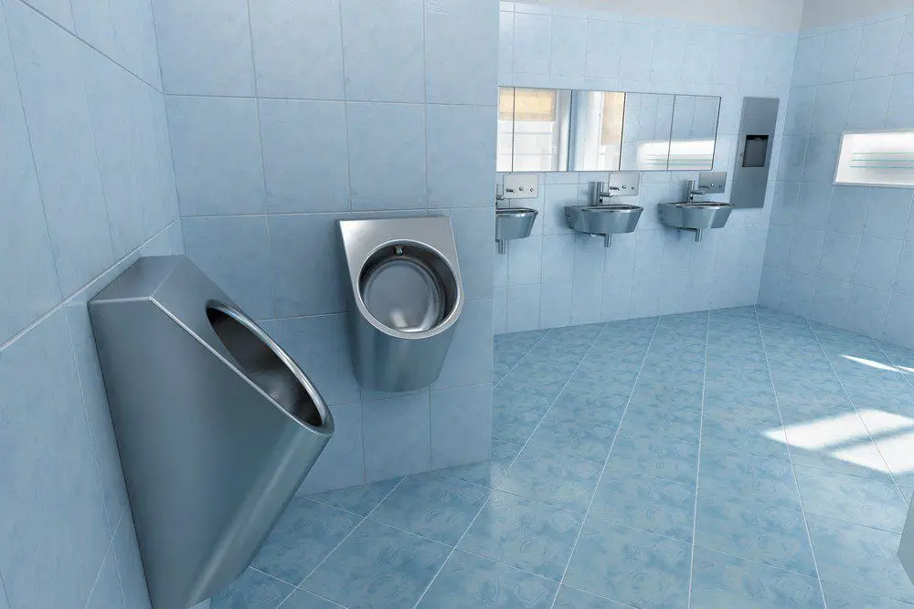 Urinal Edelstahl SLPN07 - Mustertoilette 01