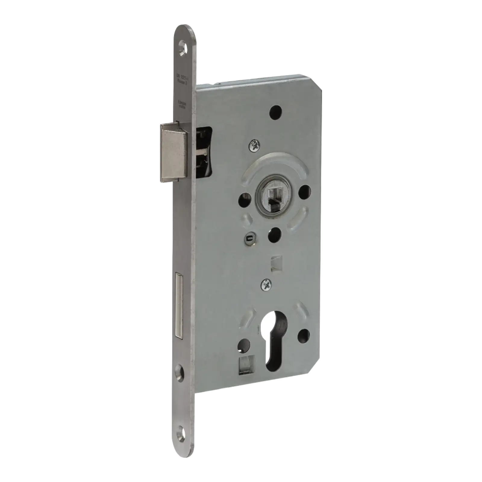 ABUS Einsteckschloss Wohnungstür ES PZ3 runder Stulp 20x235mm - DIN links