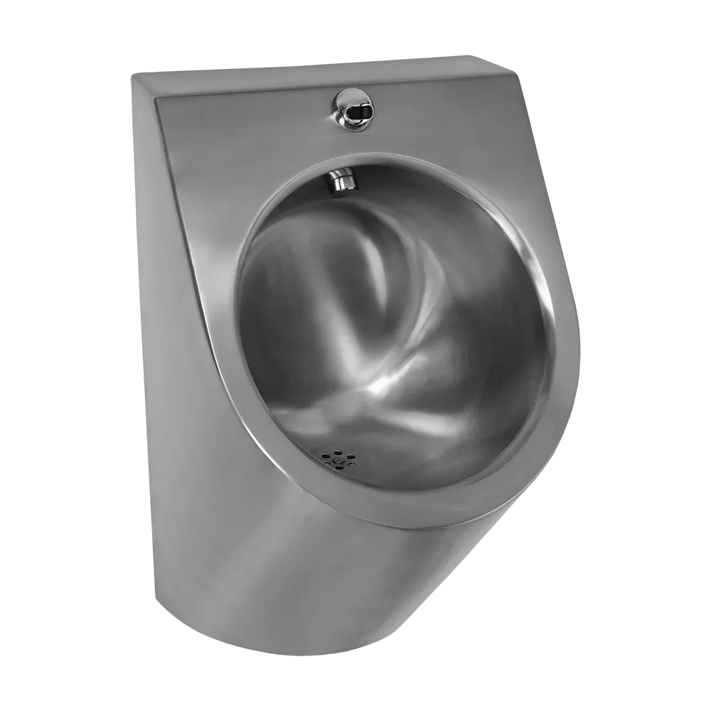 SANELA Edelstahl Urinal SLPN07E mit Infrarot-Spülung, vandalensicher, Netzbetrieb