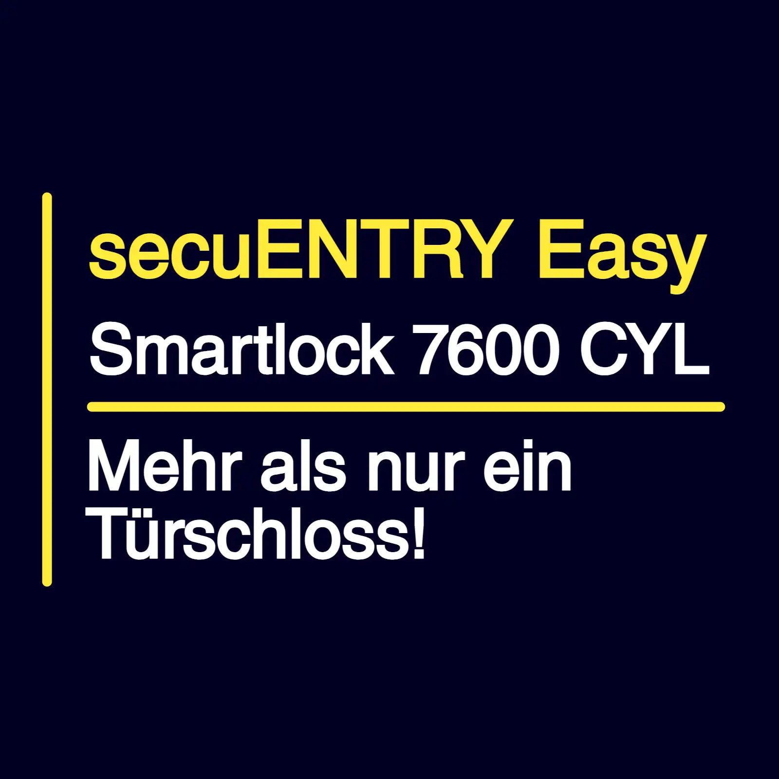 BURG WÄCHTER Smartlock secuENTRY Easy 7600 CYL