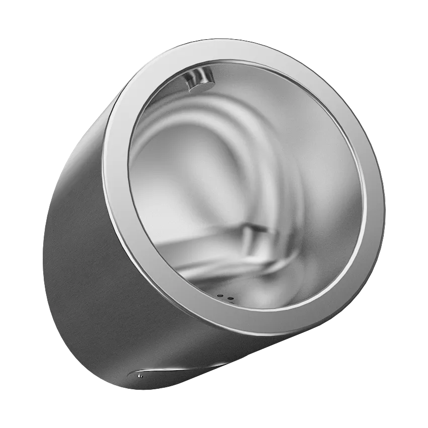 Edelstahl Urinal SLPN09C mit thermischer Spülung, vandalensicher, 24 V Netzbetrieb