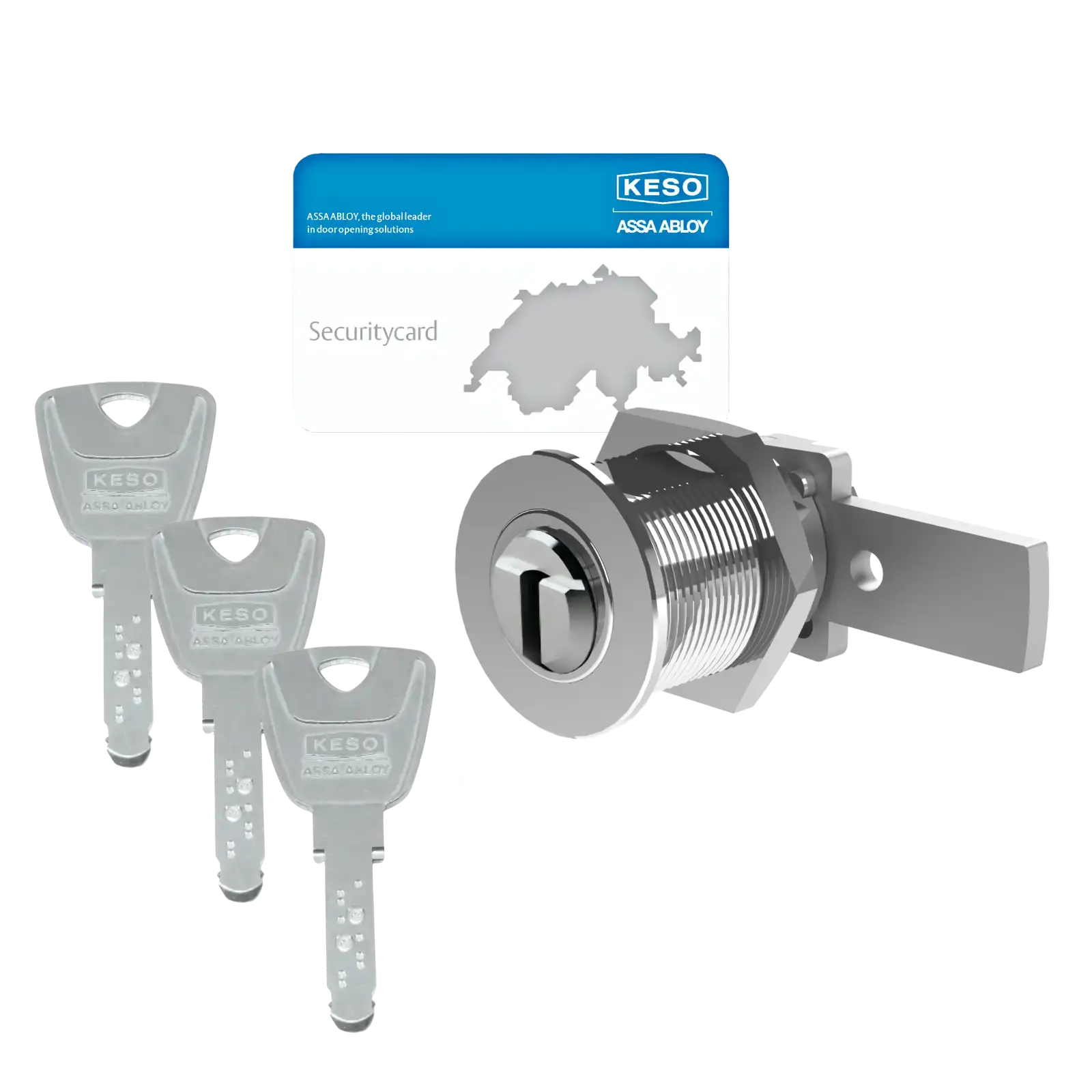 KESO 6000 FP2 Hebelzylinder für Briefkästen 63.J31 - 3 Schlüssel inklusive