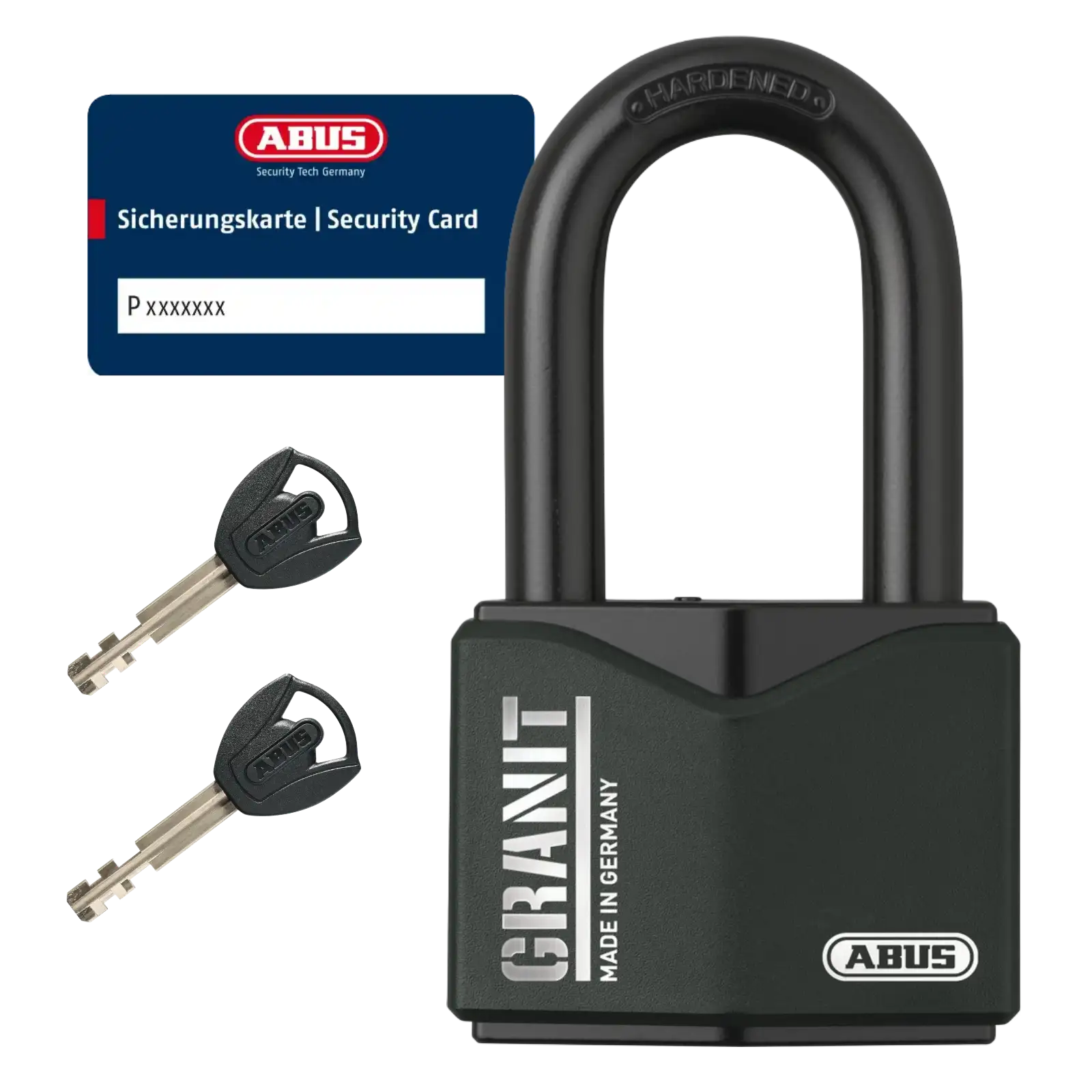 ABUS Granit Vorhangschloss 37/55HB50 #SZP mit Sicherungskarte und hohem Bügel