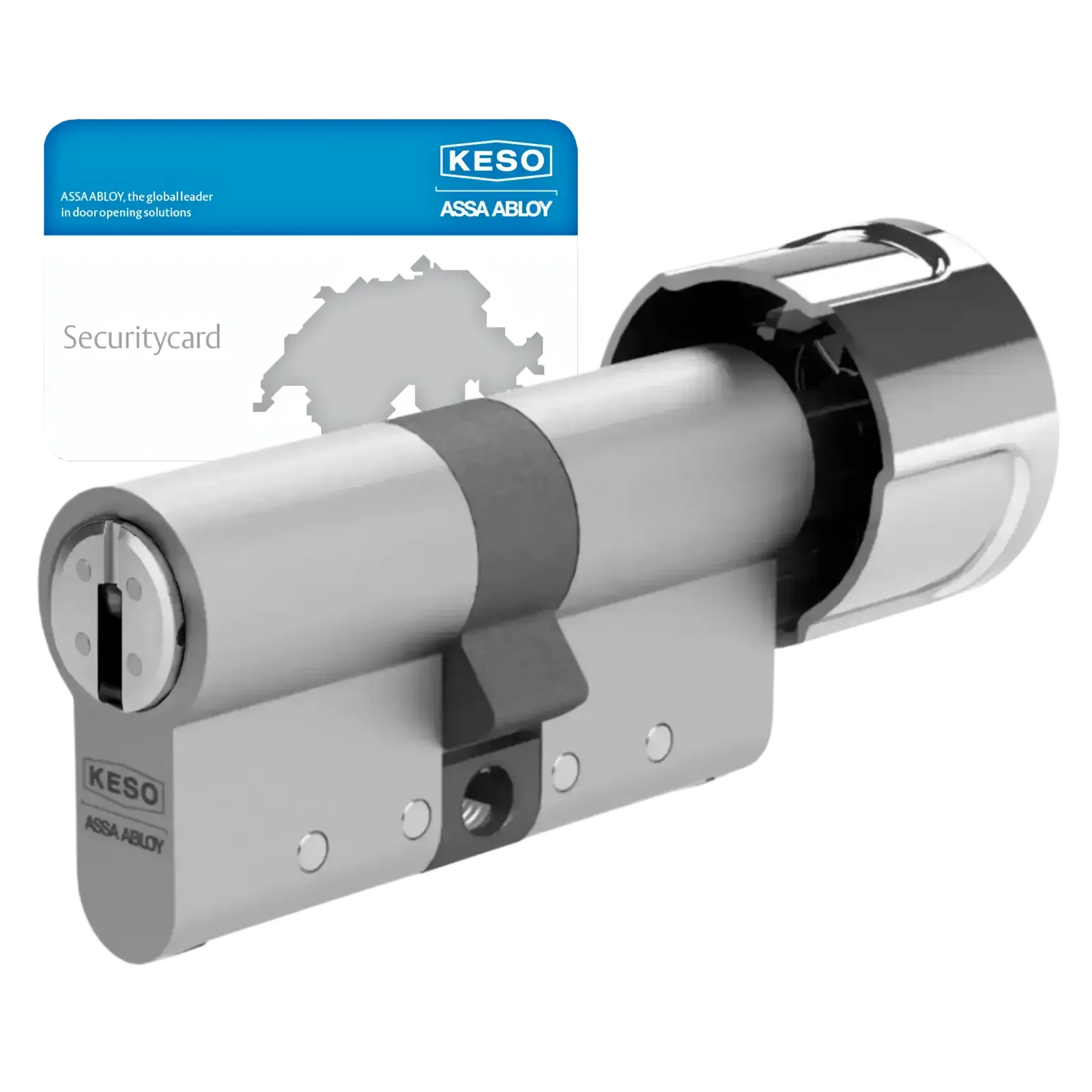 KESO 8000 Omega³ Knaufzylinder Professional 81.E2U mit Zieh- und Aufbohrschutz VdS BZ und Prioritätsfunktion