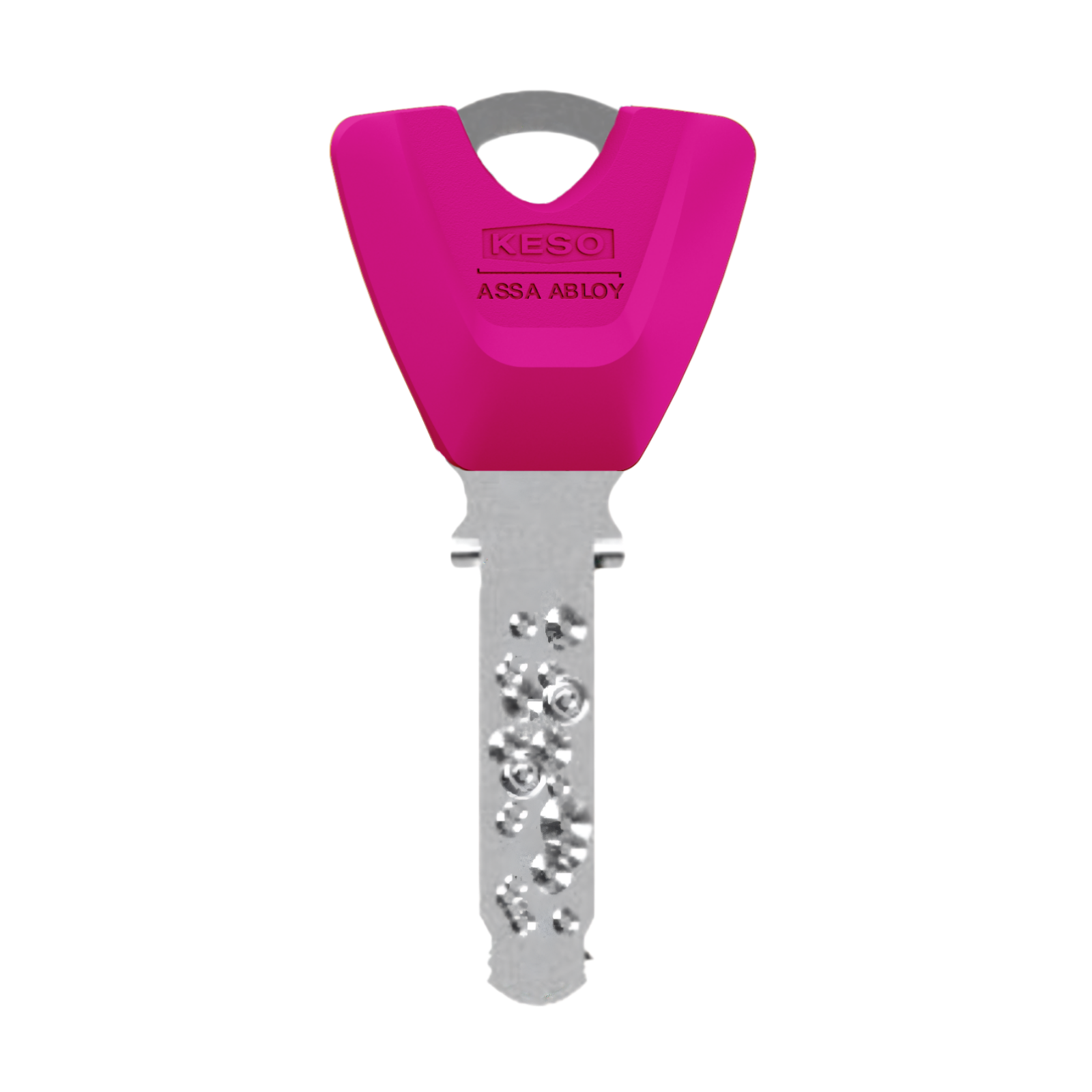 KESO 8000 Omega² Trapezschlüssel 80.E01 mit Farbkappe fluo berry KESO 8000 Omega² Trapezschlüssel 80.E01 mit Farbkappe fluo berry