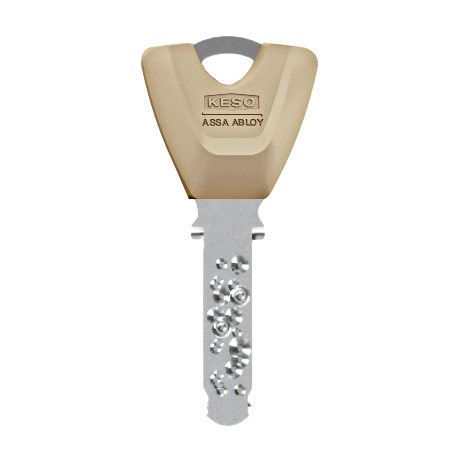 KESO 8000 Omega² Trapezschlüssel 80.E01 mit Farbkappe latte macciato KESO 8000 Omega² Trapezschlüssel 80.E01 mit Farbkappe latte macciato