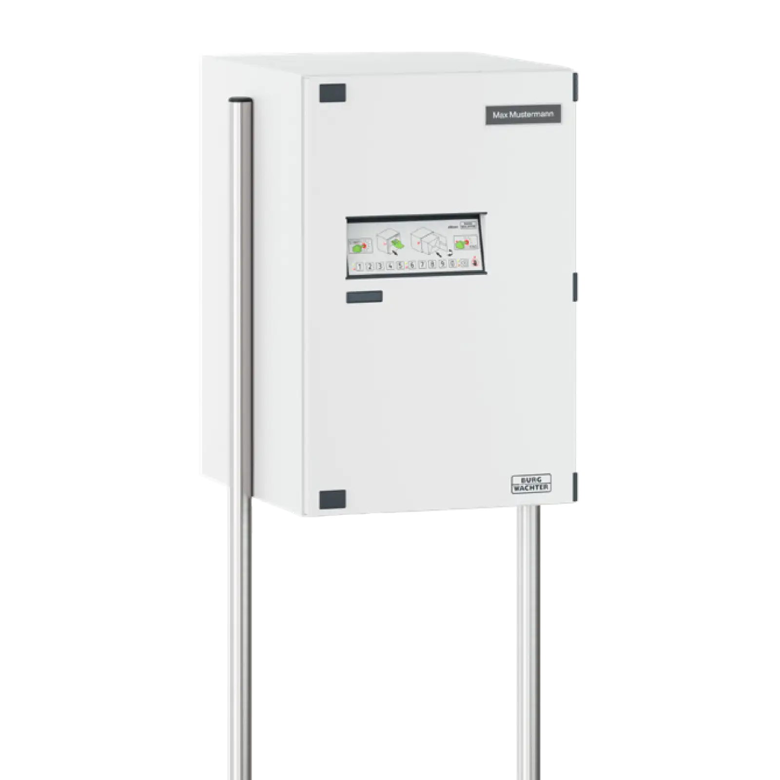 Edelstahl-Ständer Universal 150 für BURG-WÄCHTER Paketboxen eBoxx