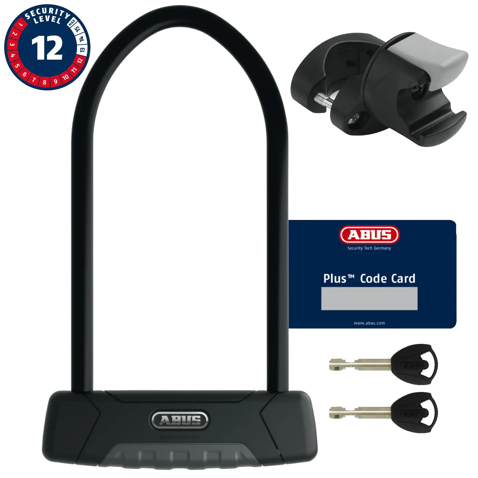 ABUS Bügelschloss Granit Plus 470/150 mit Halterung EaZy KF