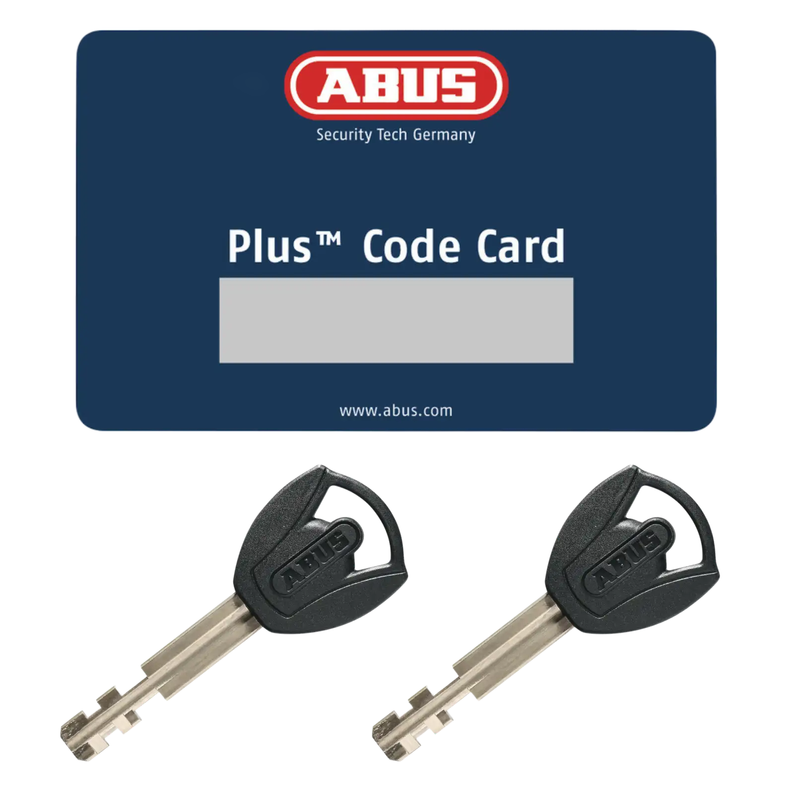 ABUS Plus Codekarte Vorhängeschloss mit zwei Schlüsseln
