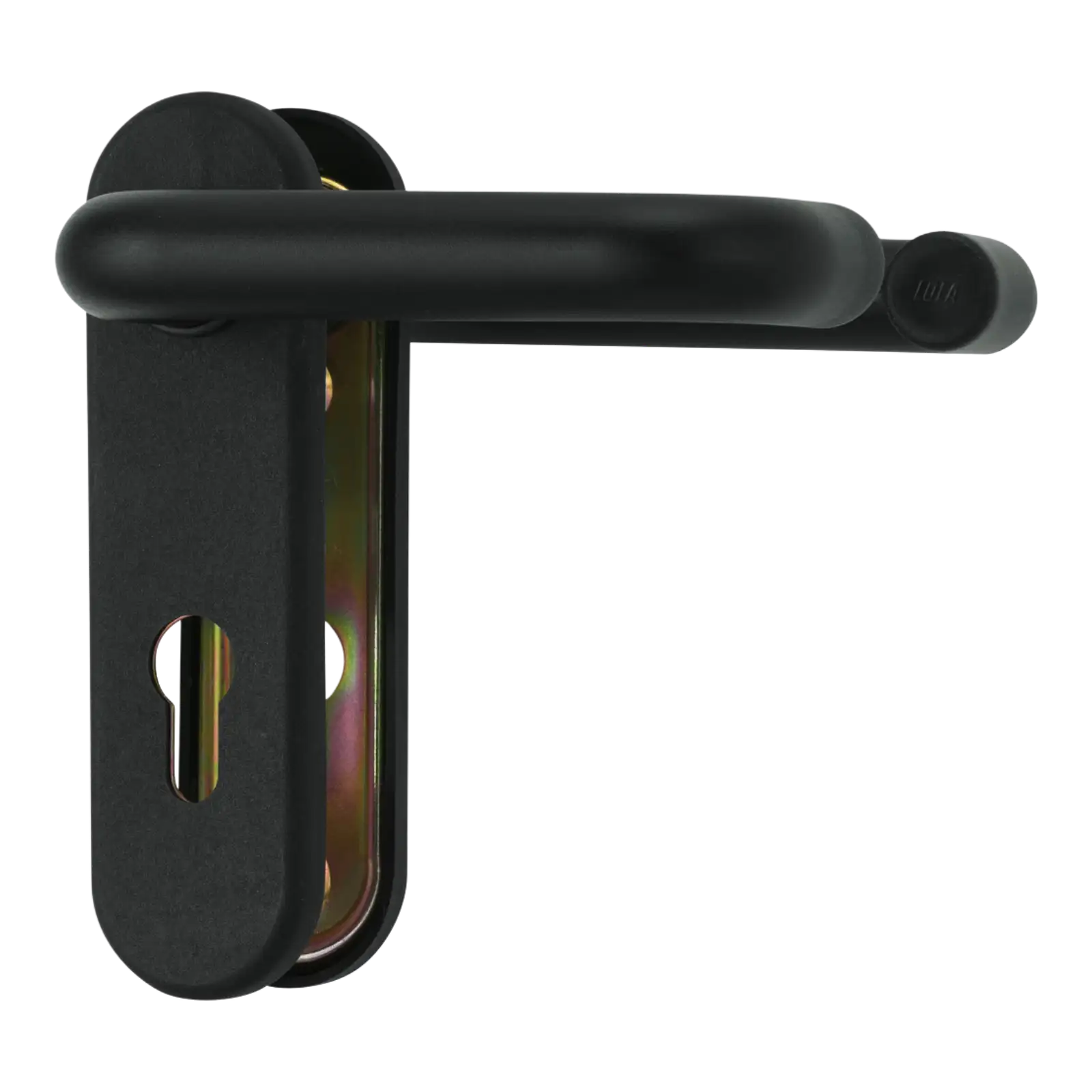 ABUS Feuerschutzbeschlag KFG, Drückergarnitur, rundes Design, schwarz