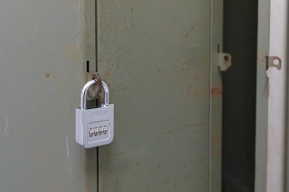 ABUS Zahlenschloss 160 zur Absicherung von Spinden und Schränken