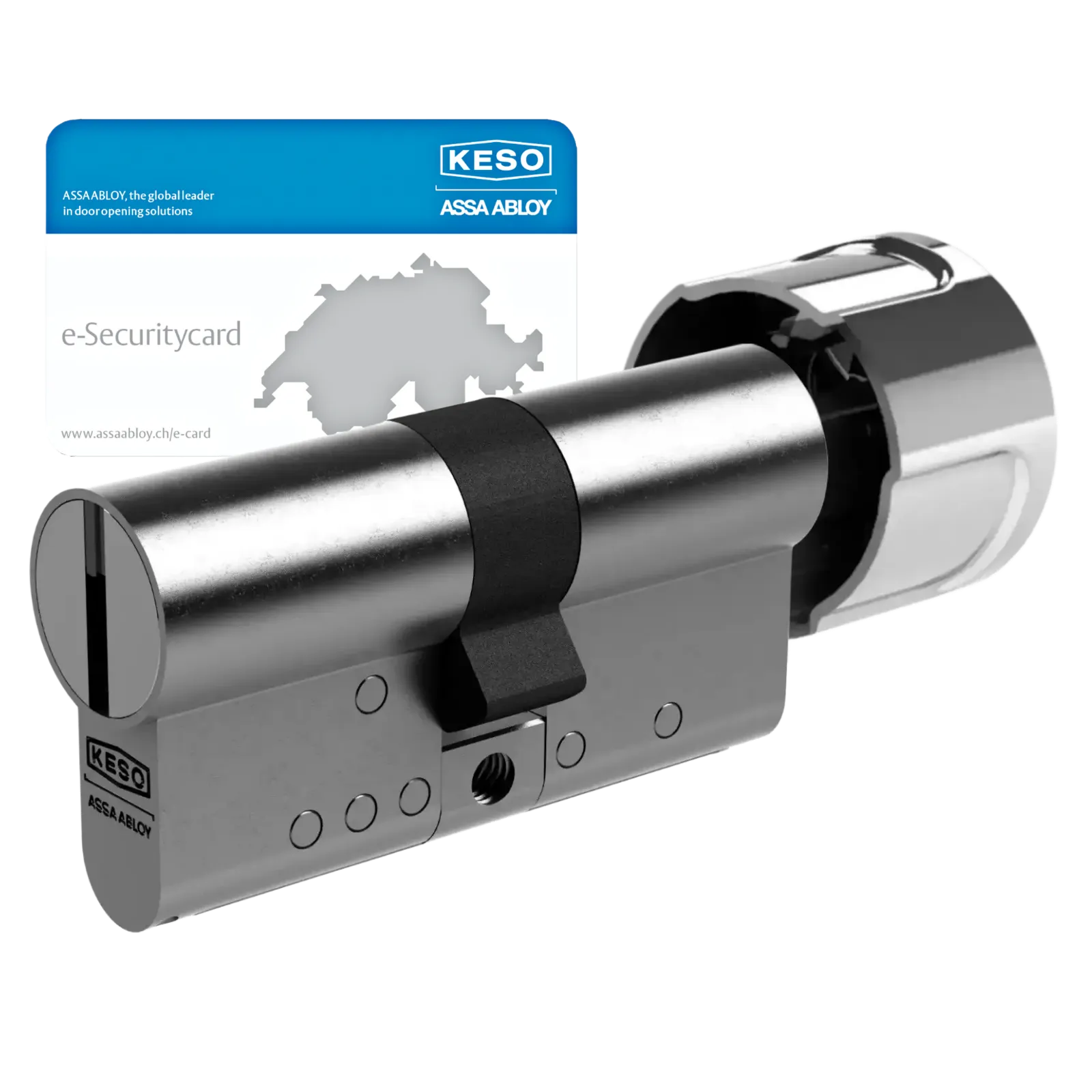 KESO 8000 Omega³ Knaufzylinder Ultra 81.F2U mit Fräs-, Zieh- und Aufbohrschutz VdS BZ und Prioritätsfunktion