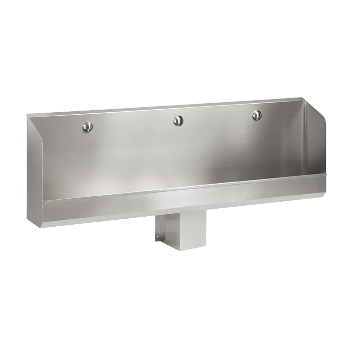 SANELA Edelstahl Urinalrinne SLPN04C mit 24V Thermischer-Spülung, 1800 mm