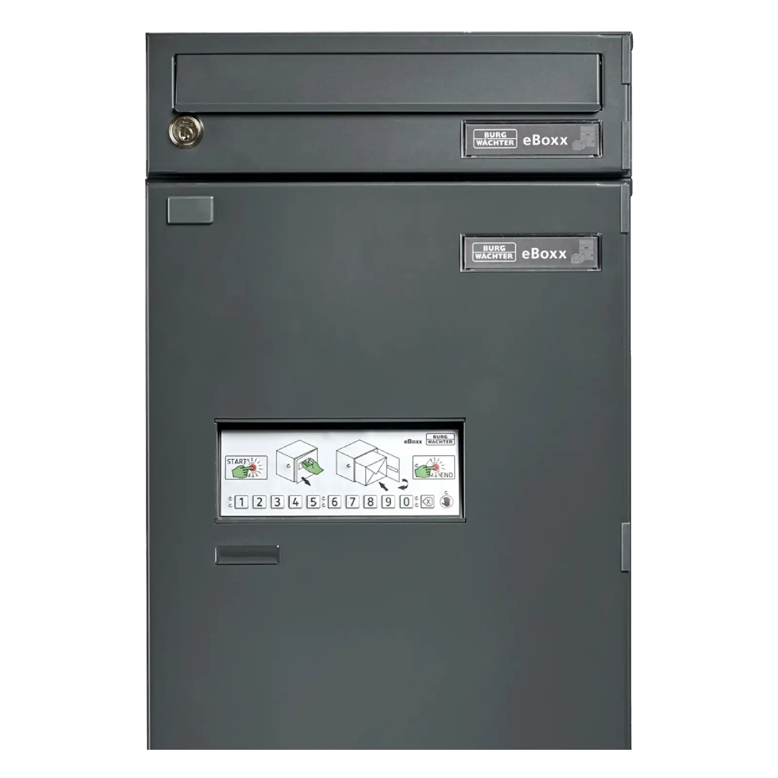 BURG-WÄCHTER Paketbox eBoxx EASY E635ANT mit Briefkasten