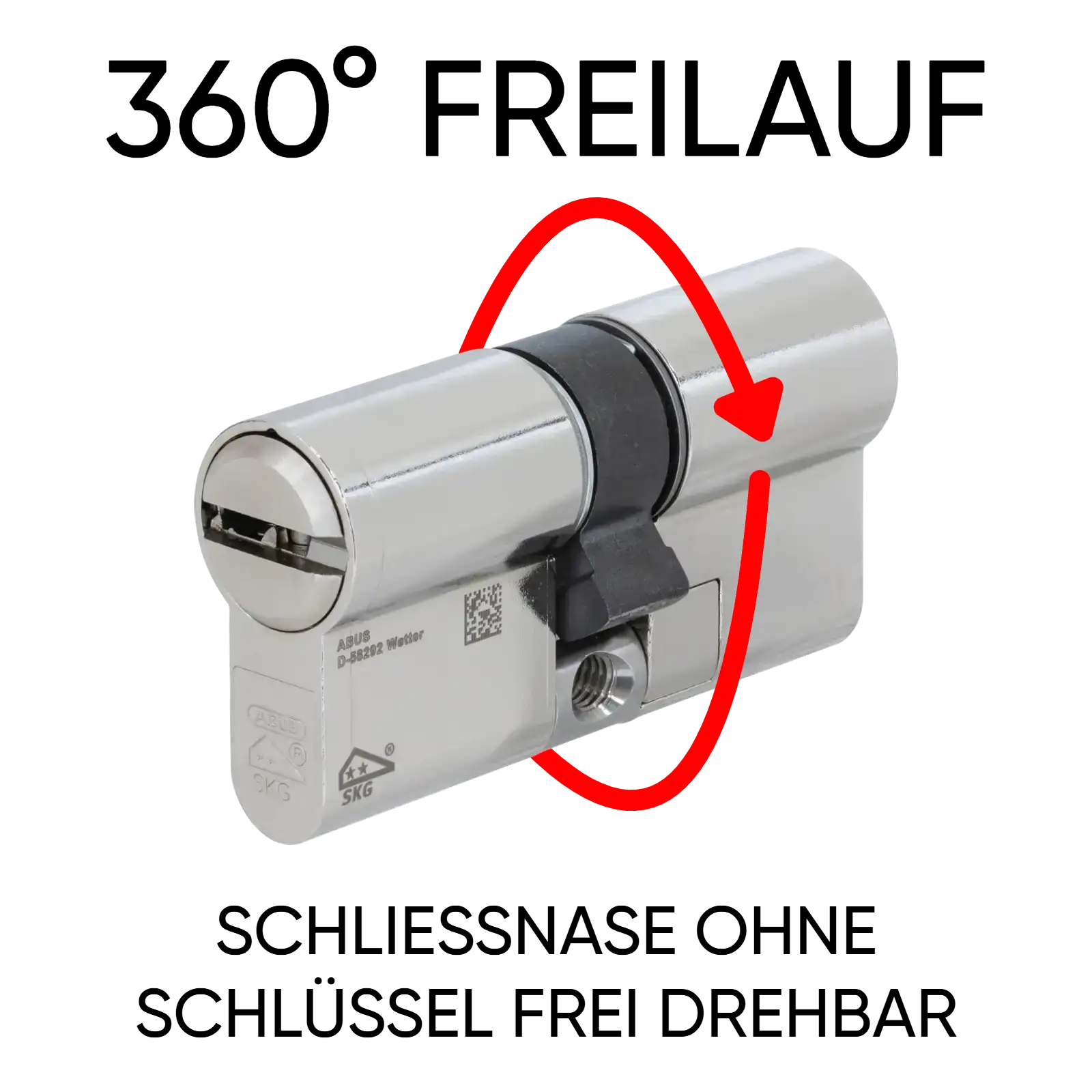 ABUS Schließzylinder mit Freilauffunktion
