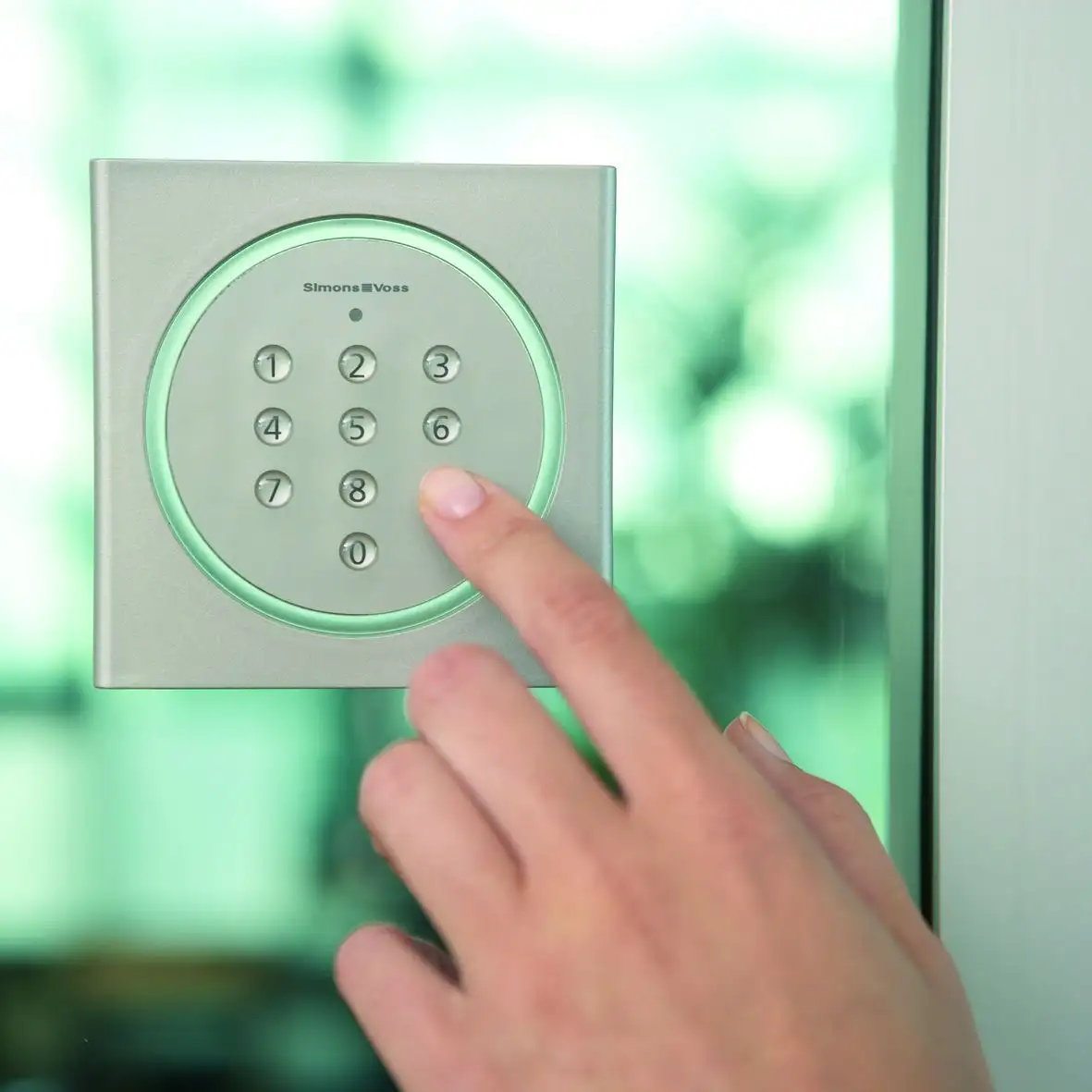 SimonsVoss MobileKey PinCode-Tastatur - Montagebeispiel 02