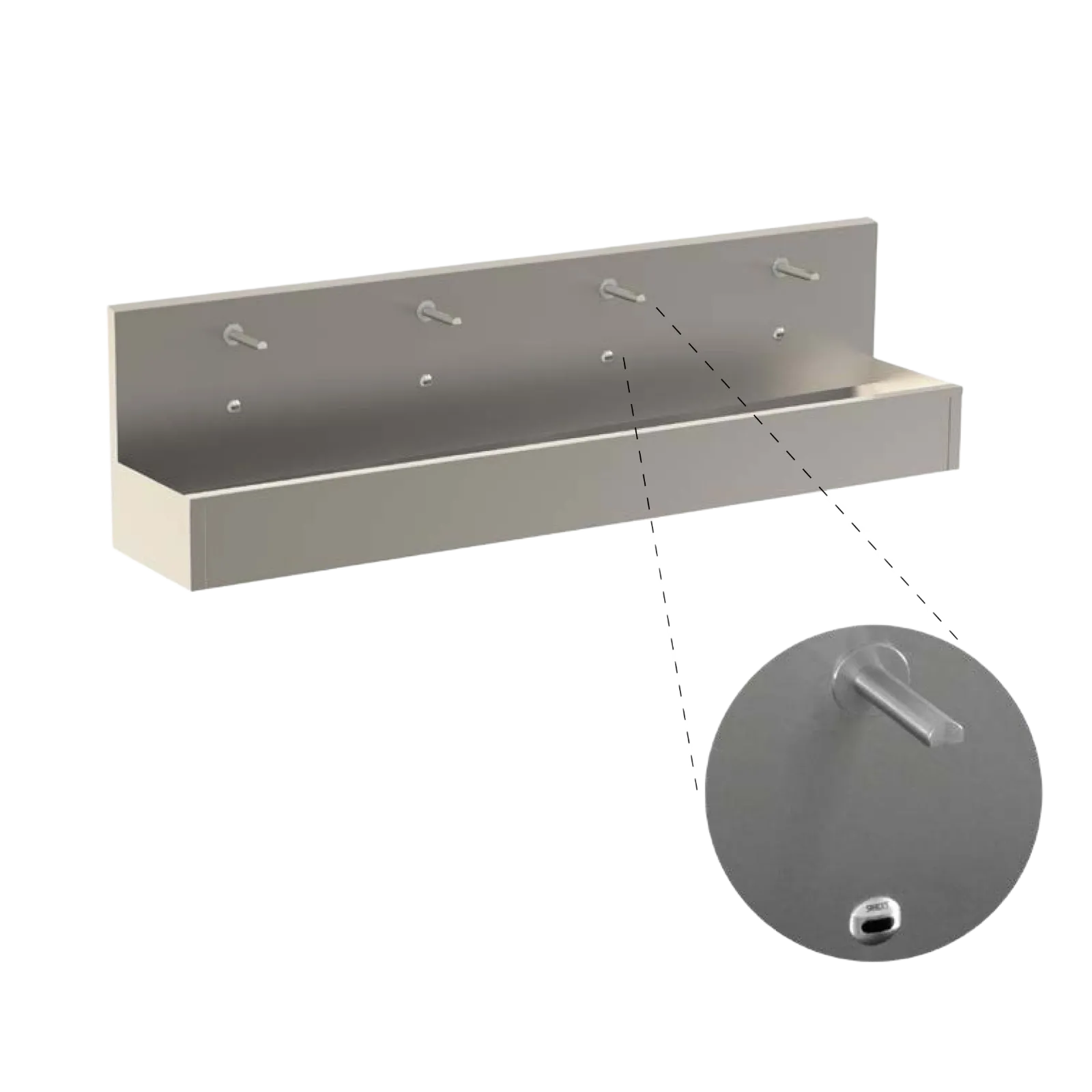 Infrarot-Sensor Edelstahl Waschrinne SLUN80E-83E