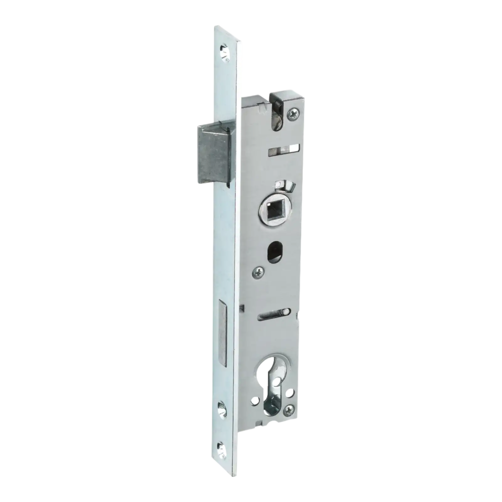 ABUS Einsteckschloss Rohrrahmentüren ESR PZ, eckiger Stulp - 25 mm Dornmaß