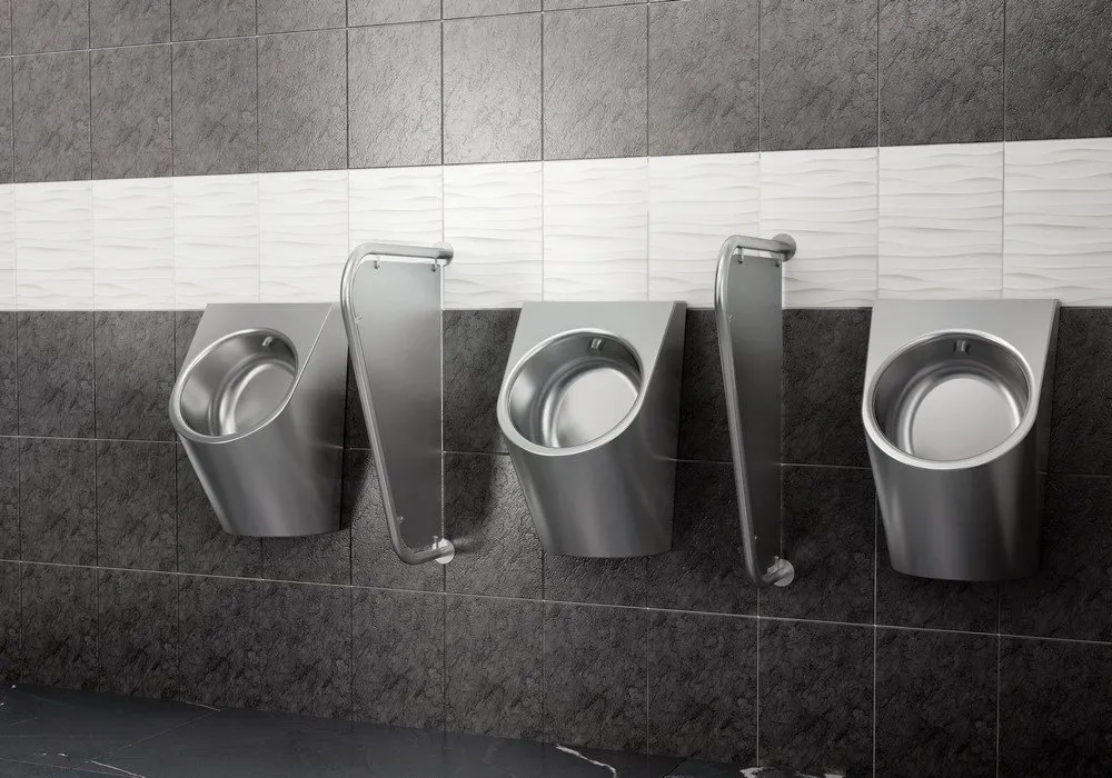 Edelstahl Schamwand SLZN13 mit Urinal SLPN07C
