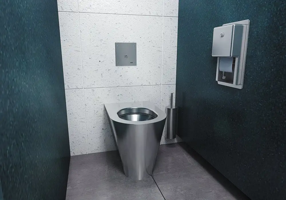 SANELA Edelstahl Toilette SLWN03 - Mustertoilette