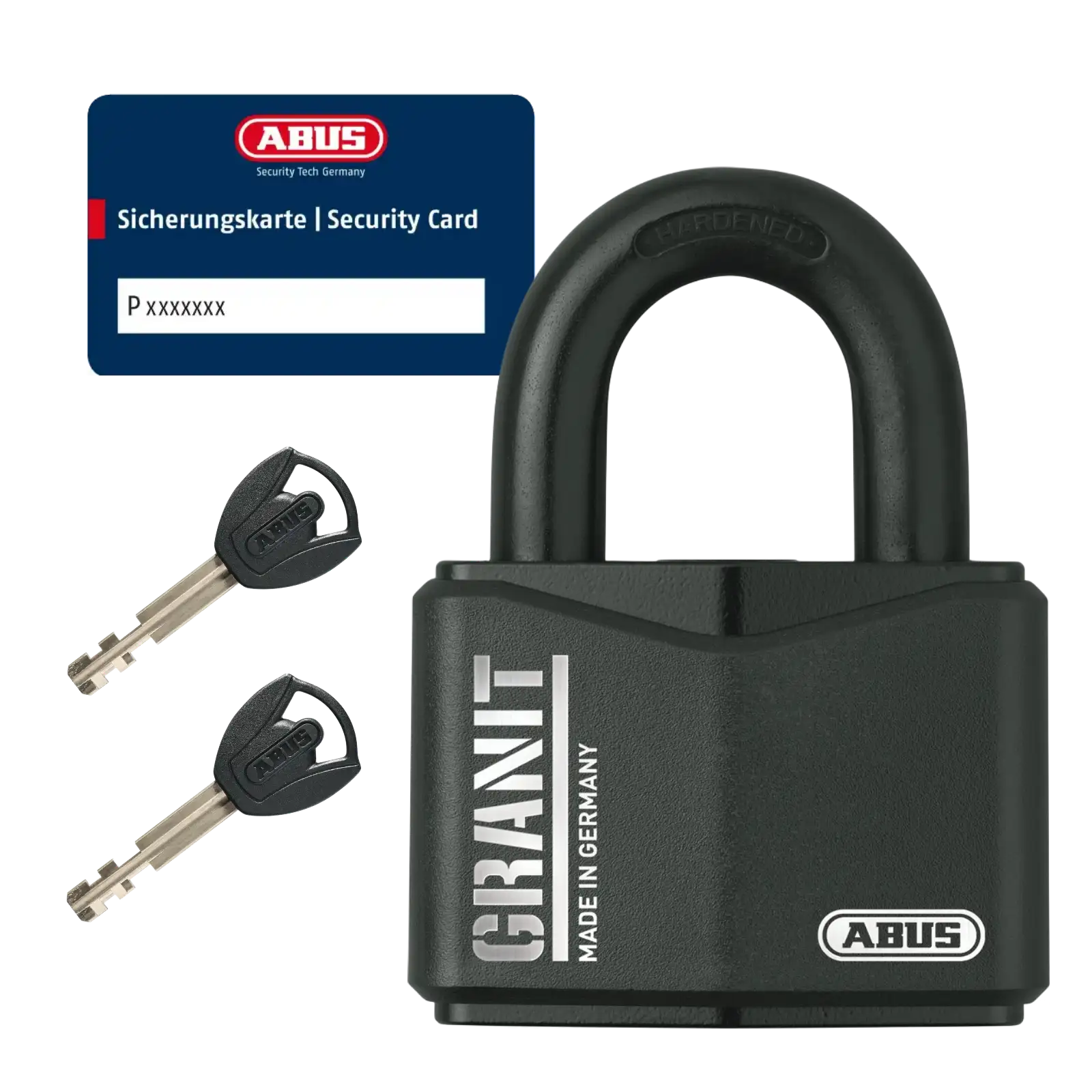 ABUS Granit Vorhangschloss 37RK/70 #SZP mit Sicherungskarte