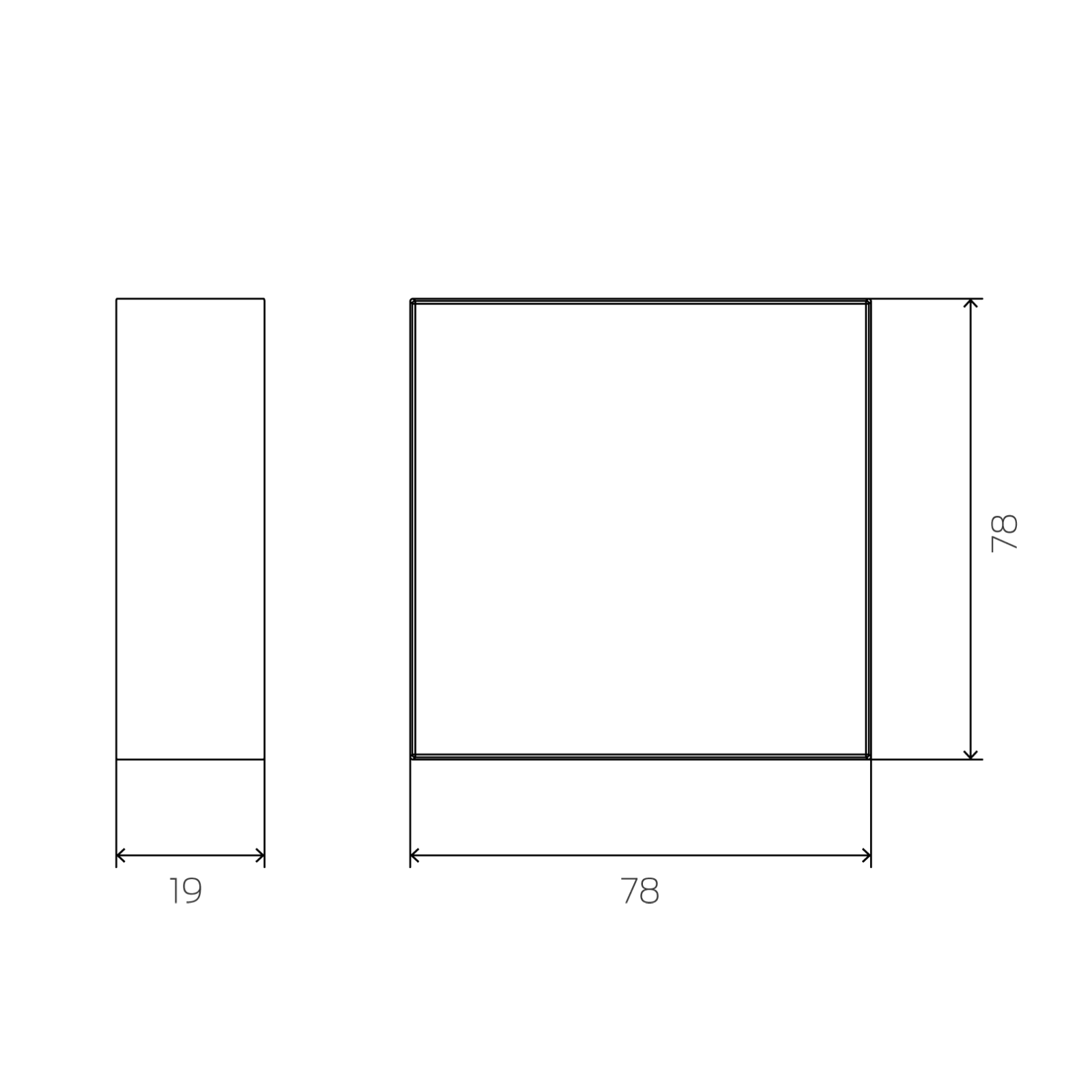 SimonsVoss MobileKey SmartRelais, weiß - technische Zeichnung