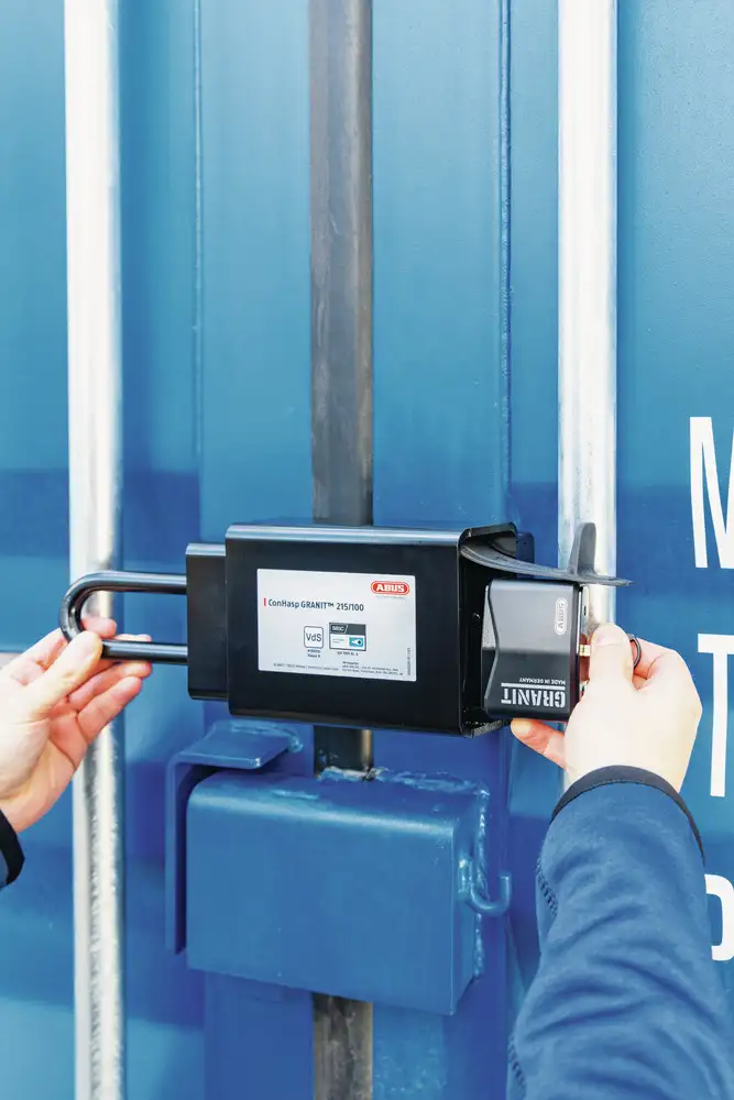 ABUS Containerschloss ConHasp Granit 215 mit Vorhangschloss 37RK/70HB100