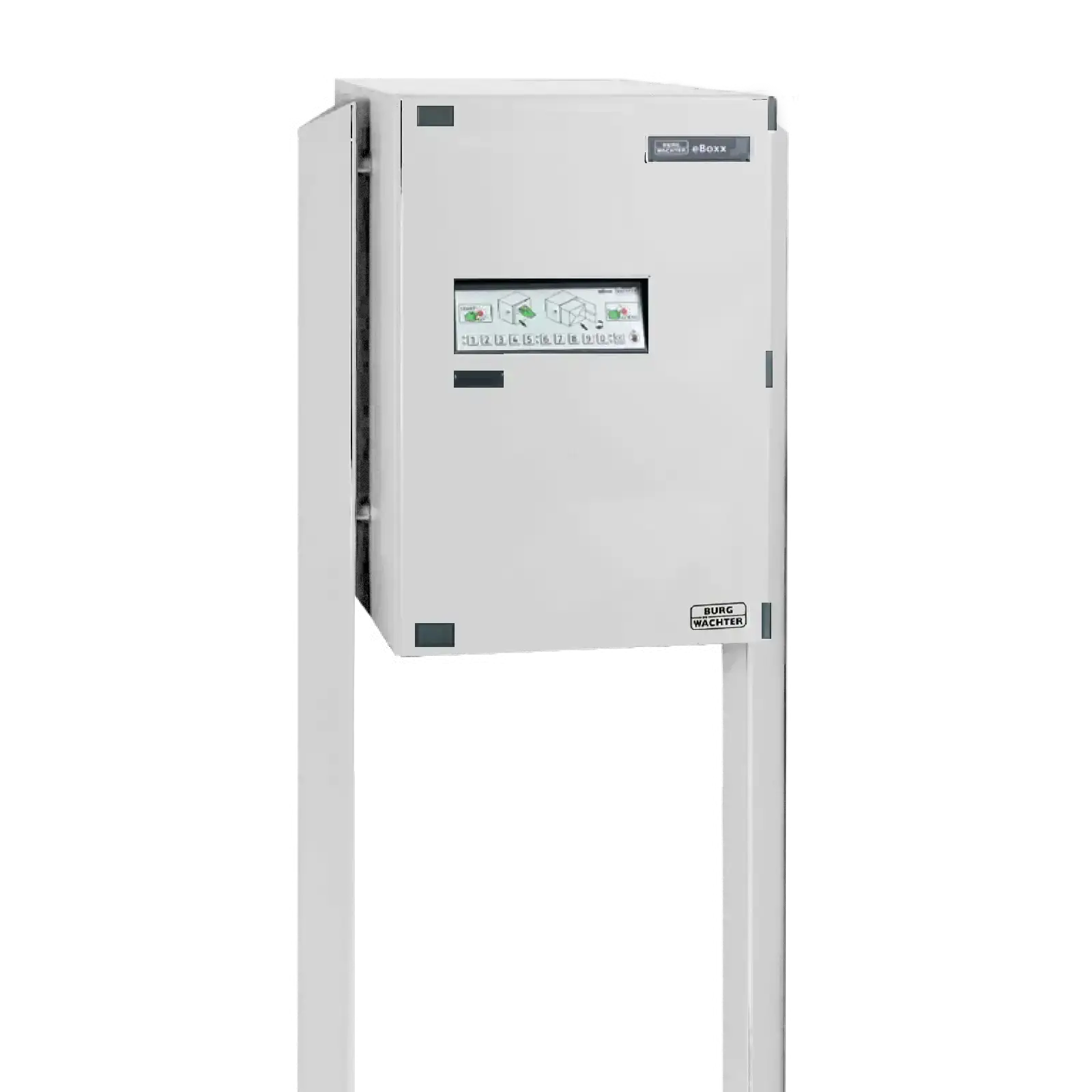Burg Wächter Paketbox eBoxx Easy GV645W mit Terzo-Pfosten - weiß