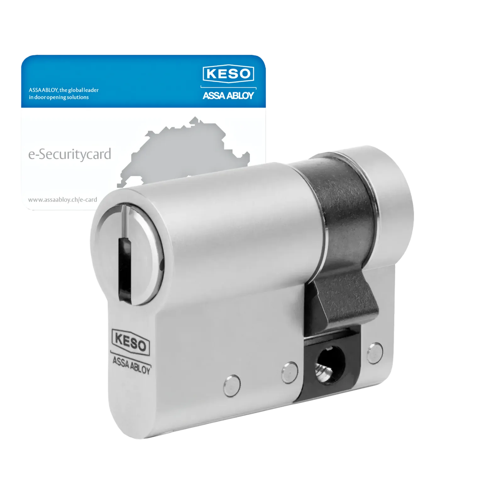 KESO 8000 Omega³ Halbzylinder 81.D14 Advanced mit Aufbohrschutz VdS B