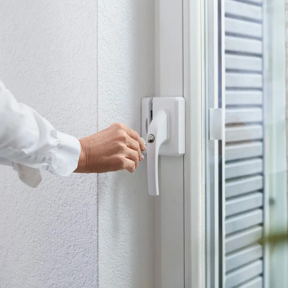 ABUS Fenster-Zusatzschloss FO500N - Montagebeispiel Terrassentür