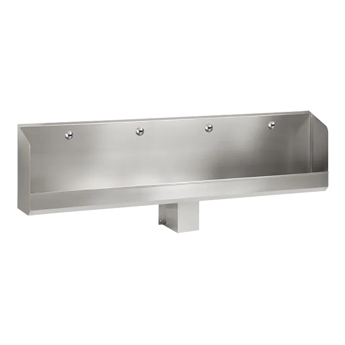 Sanela Edelstahl Urinalrinne SLPN05E mit 24 V Infrarot-Spülung - 2400 mm