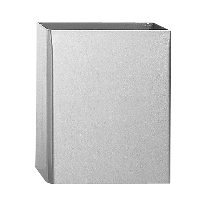 Edelstahl Mülleimer 24 Liter, Wandmontage - silber