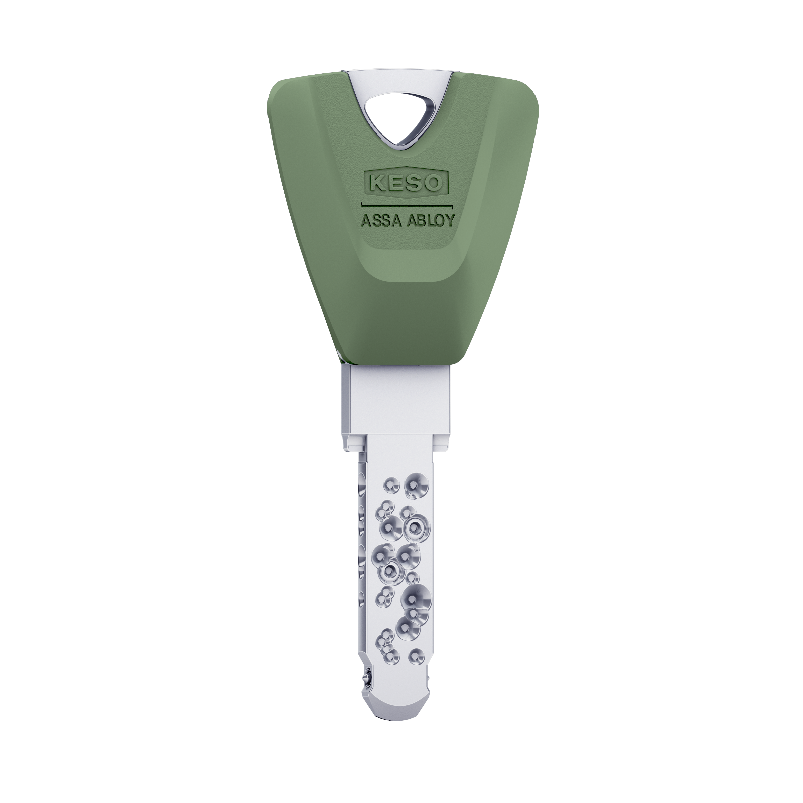 KESO 8000 Omega² Langschlüssel 80.E02 mit Farbkappe avocado