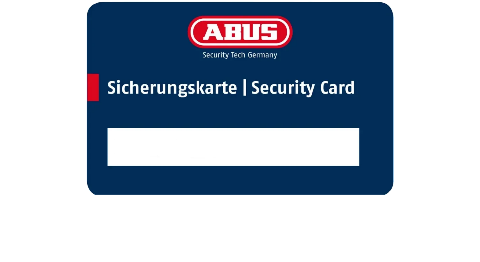 ABUS Sicherungskarte