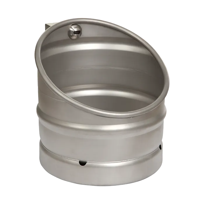 SANELA Bierfass Edelstahl Urinal SLPN10E mit Infrarot-Spülung, vandalensicher, Netzbetrieb