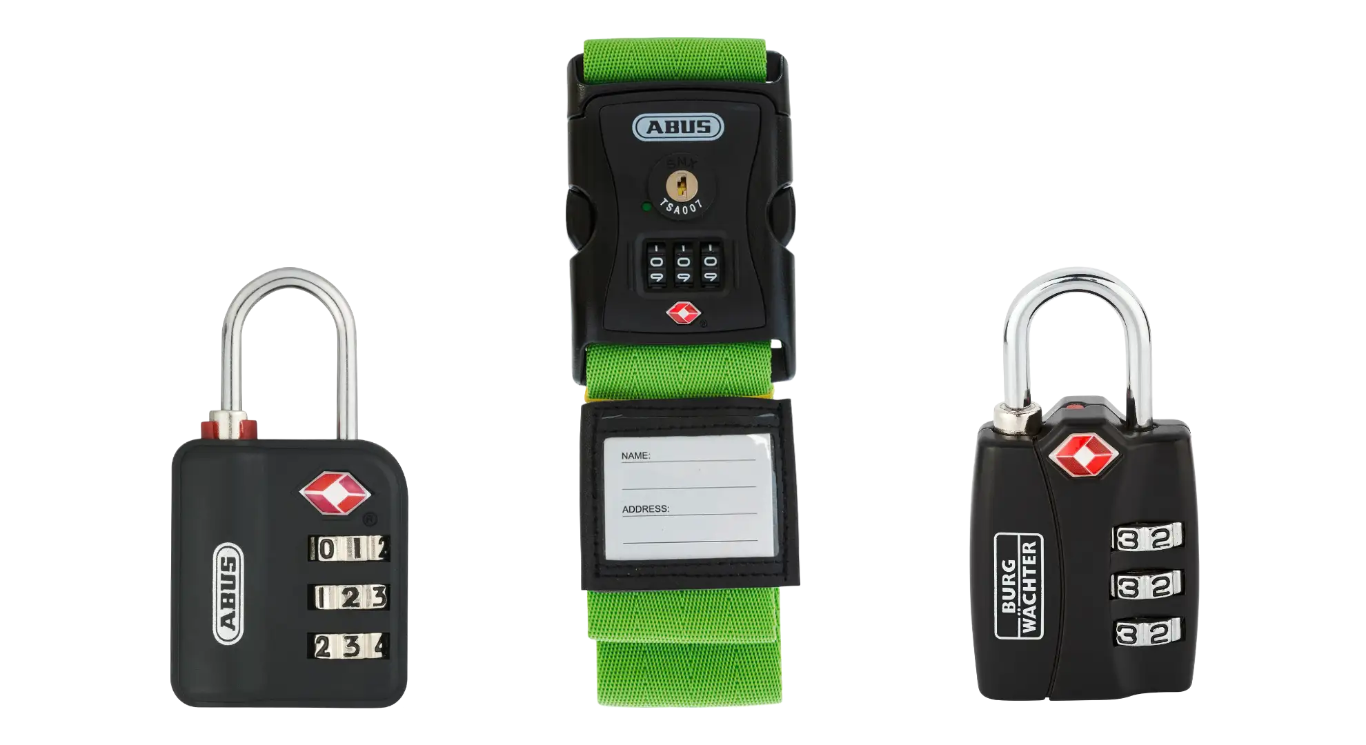 TSA-Schlösser von ABUS und BURG-WÄCHTER kaufen bei tecsec48