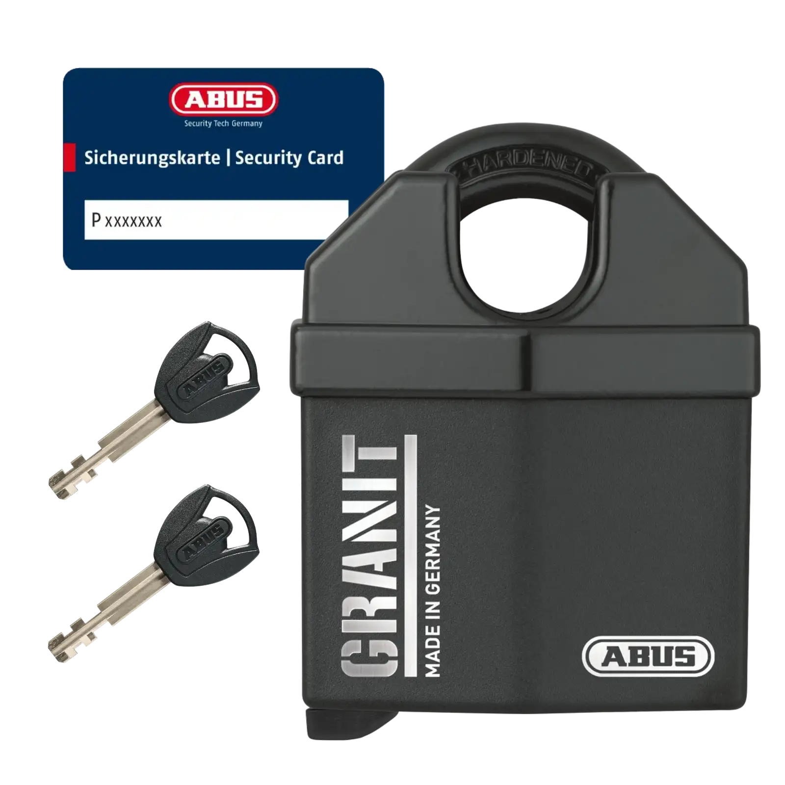 ABUS Granit Vorhangschloss 37RK/60 #SZP mit Sicherungskarte