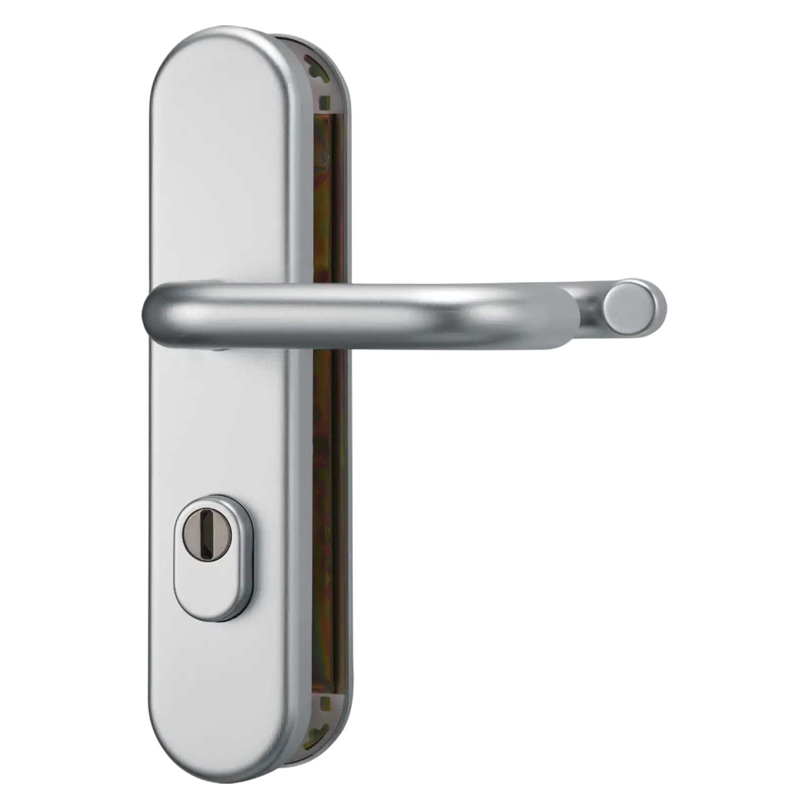 ABUS Schutzbeschlag Feuerschutztür KLZS714FS mit Zylinderschutz, Klinke beidseitig, 72 mm, rund