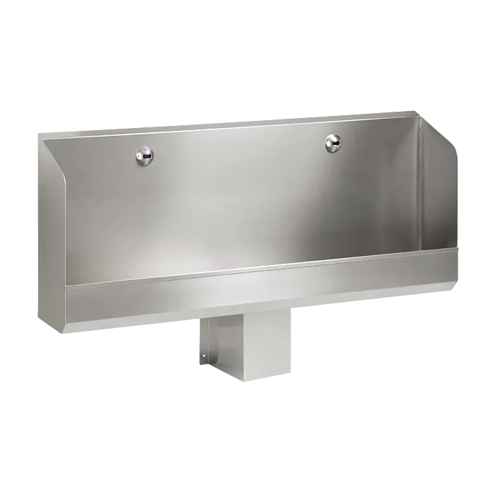 Sanela Edelstahl Urinalrinne SLPN03E mit 24 V Infrarot-Spülung - 1200 mm