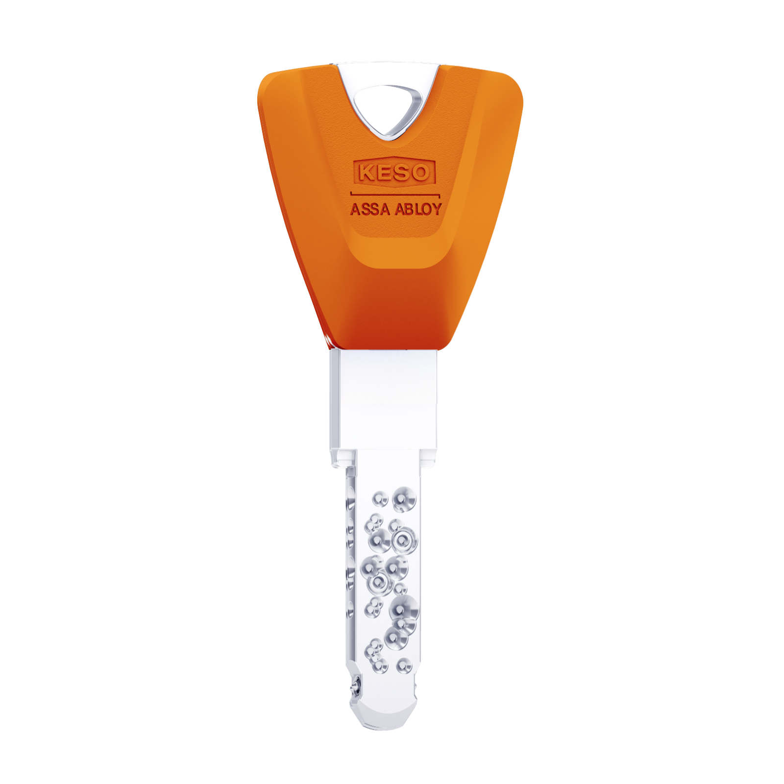 KESO 8000 Omega 2 Extra-Langschlüssel 80.E03 mit Farbkappe fluo orange