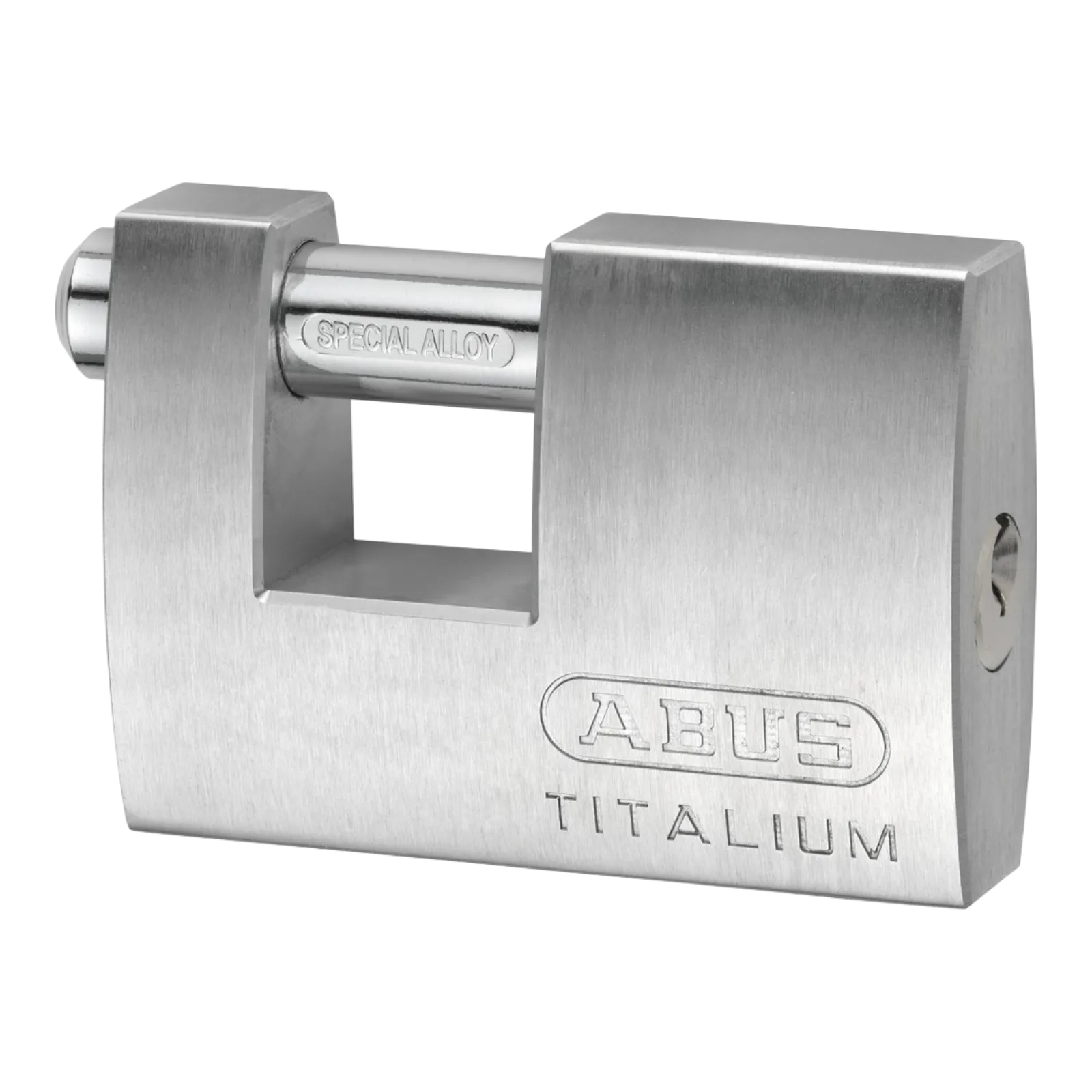 ABUS Monobloc Vorhangschloss Titalium 82TI/70 - Seitenansicht