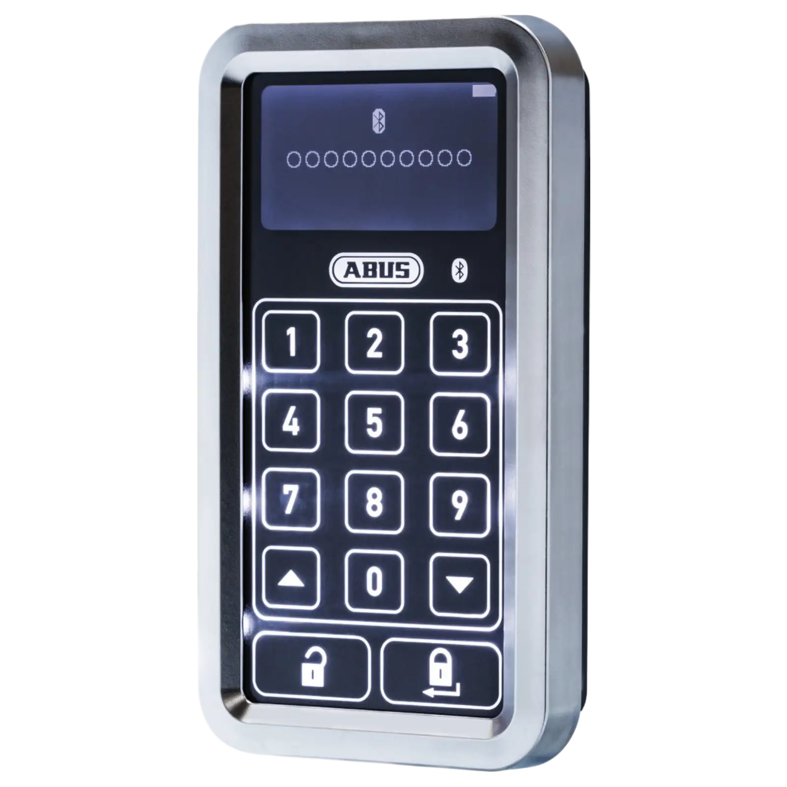 ABUS Bluetooth-Tastatur HomeTec Pro CFT3100 silber - Seitenansicht