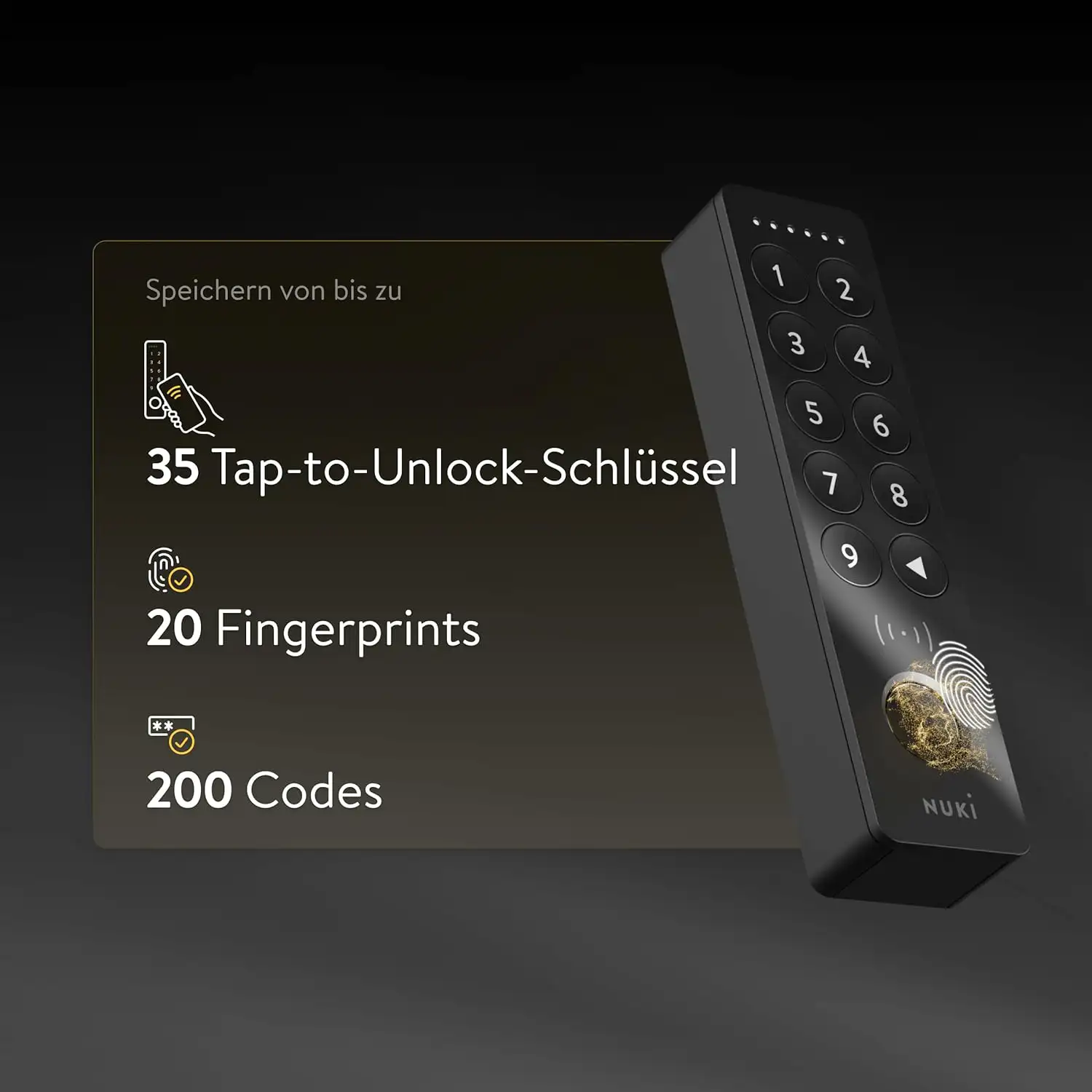 Nuki Keypad 2 NFC - Öffnungsmethoden